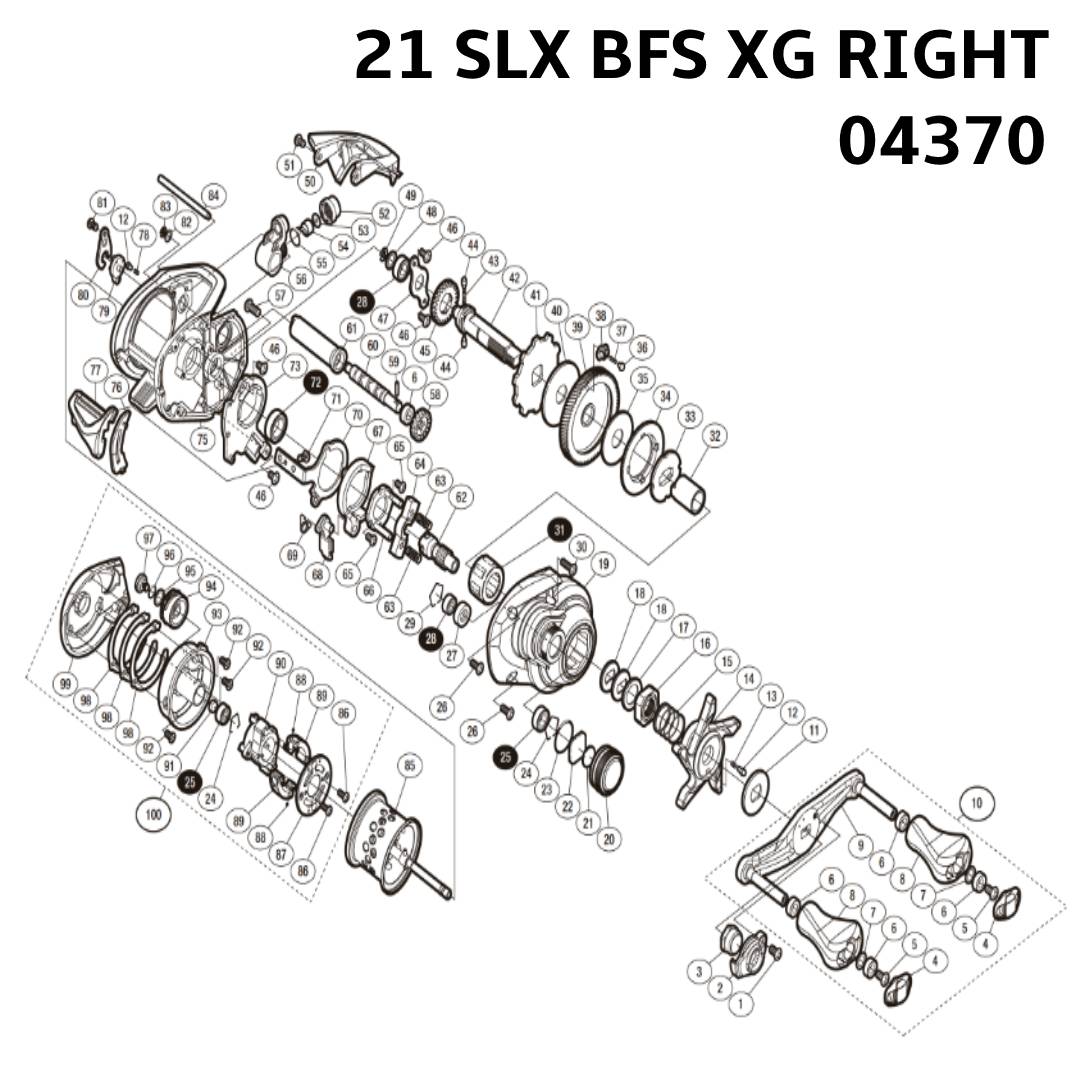 21款SLX BFS右手8速/21 SLX BFS XG RIGHT 04370_路达人路亚